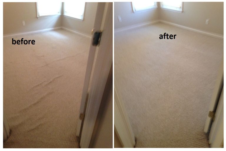 Carpet stretching service in Savannah, Ga. to remove carpet buckles